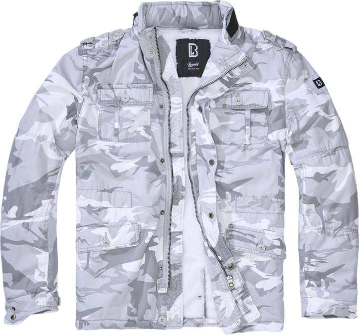 Actual product image Brandit Britannia winter outdoor jacket size XXL colour snowstorm/camouflage pattern (XXL)