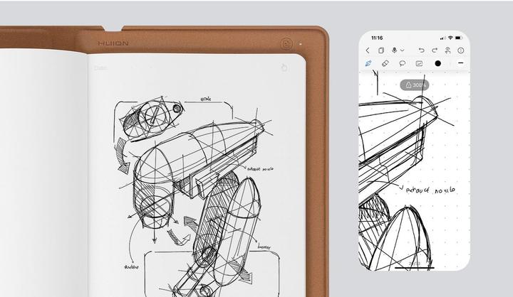 Actual product image Huion Note X10 (5080 lpi)