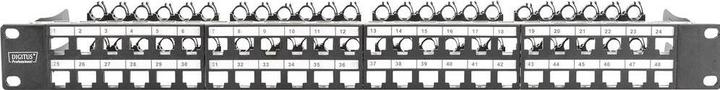 Image du produit Digitus Panneau de brassage 1U pour modules Keystone 48 ports 48,3cm 19 pouces noir RAL 9005