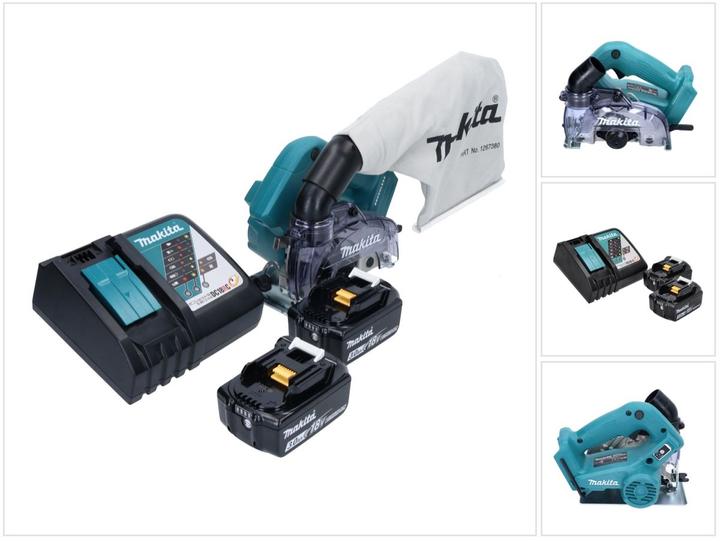 Image du produit Makita DCC 500 RF découpeuse diamantée sans fil 18 V 125 mm Brushless + 2x batterie 3,0 Ah + chargeur