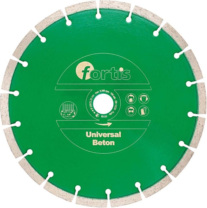 Actual product image Magni Diamond cutting disc universal concrete Ø 115 mm sintered 10 mm bore 22.2 mm FORTIS