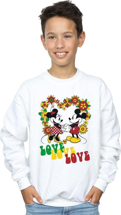 Immagine prodotto Disney Mickey And Minnie Mouse Hippie Love Felpa Ragazzi (128)