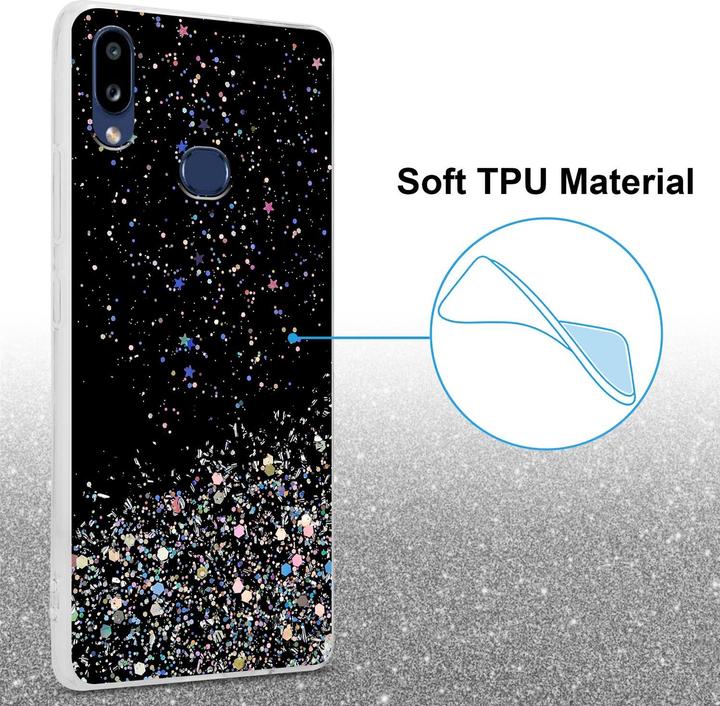 Actual product image Cadorabo TPU cover sparkling glitter (Samsung Galaxy A10s, Samsung Galaxy M01s)