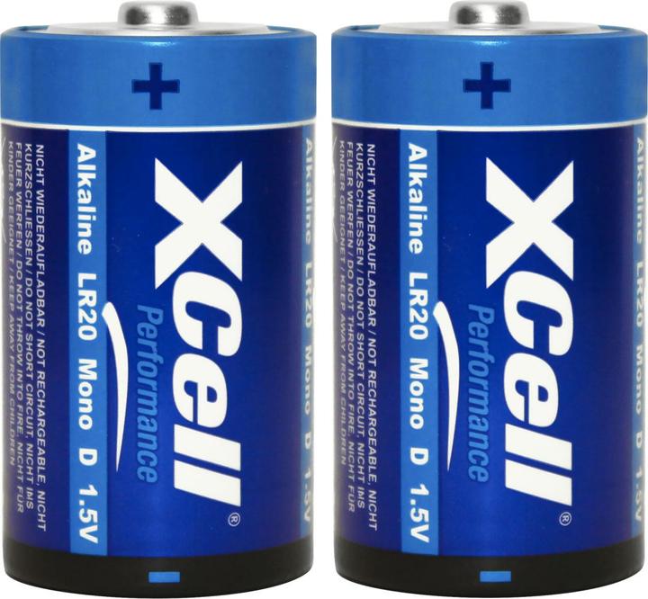Produktbild Hückmann Batterie Typ D (Mono), LR20, Performance Alkaline, 1,5V, 2er Set (2 Stk., D)