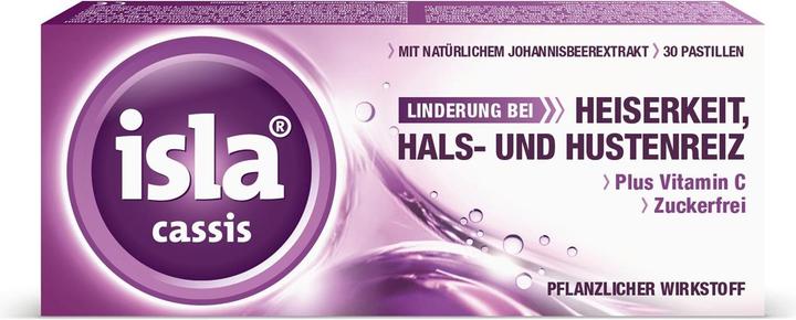 Produktbild Isla Moos Cassis Pastillen Stk (30 Stück)