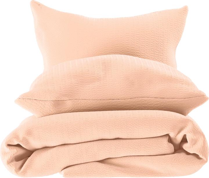 Actual product image Lotus Bettwaren Bed Linen Satin Seersucker uni (Duvet cover, 200 x 210 cm)