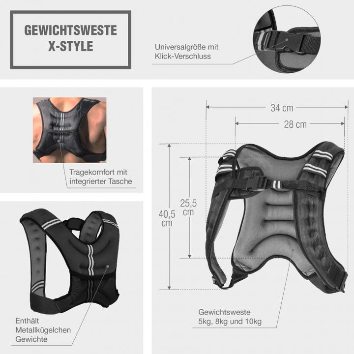 Image du produit Gorilla Sports Gilet de poids (1 x 10 kg)