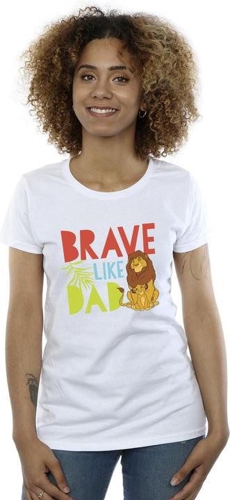 Actual product image Disney Womens/Ladies The Lion King Brave Like Dad Cotton T-Shirt (M)