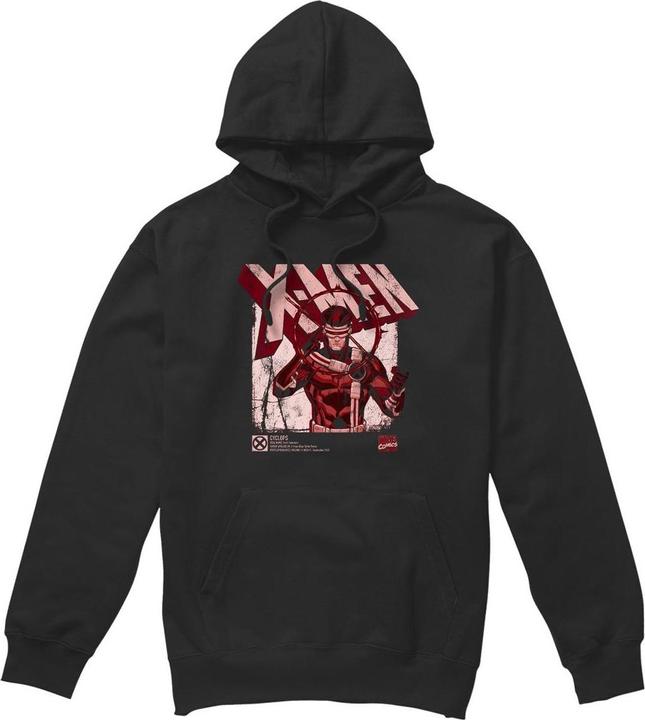 Actual product image Mens X-Men Cyclops Infographic Hoodie (S)