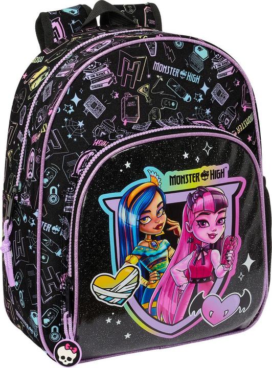 Monster High Kinderrucksack Schwarz 28 x 34 x 10 cm