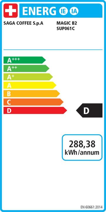 Label énergétique Saeco Magic B2