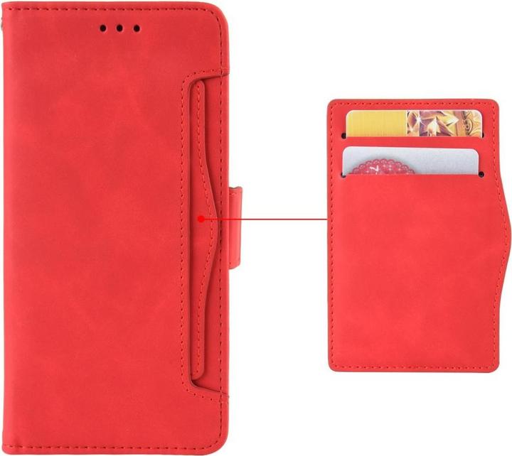 Actual product image Cover-Discount Nokia G50 - Case with many card slots red (Motorola Moto G50)