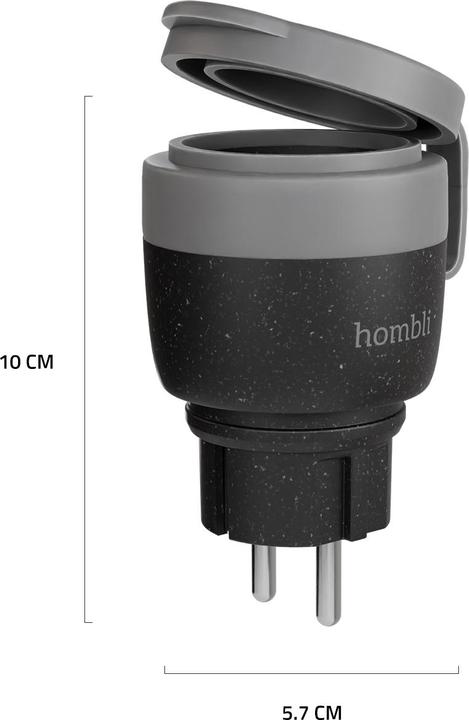 Image du produit Hombli Prise Smart Outdoor UE V2, noire