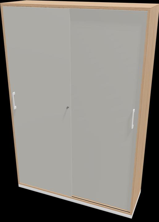 Bianco, Grigio perla, Decorazione in quercia ambrata con struttura