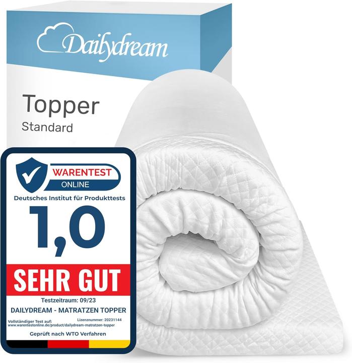 Actual product image Dailydream Viscoelastischer Matratzentopper (135x190cm) (135 x 190 cm)