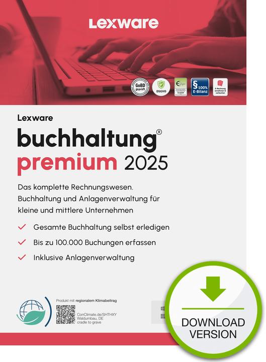 Immagine prodotto Lexware buchhaltung premium 2025 - Abbonamento (1 Utente, Senza limiti)
