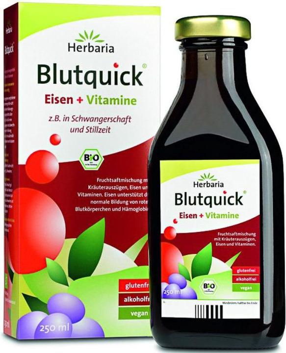 Produktbild Herbaria Blutquick mit Eisen und Vitaminen Bio (1 Stück, Flüssigkeit)