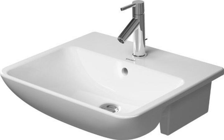 Duravit HEBWT ME by Starck m ÜL m HLB 55x45,5cm 1 HL bianco satinato (455 mm, 550 mm)