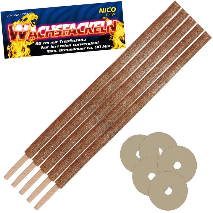 Nico Wax torches in a bag of 5