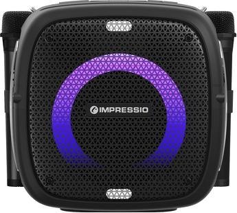 Produktbild C-Tech repro Impressio Qubis, Party reproduktor, 80W, Bluetooth, SD, USB, AUX, 2x mikrofon (8 h, Batteriebetrieb)