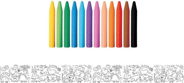 Immagine prodotto Avenir Set di pastelli a cera Mondo dei Dinosauri (Colorato, 12 x)