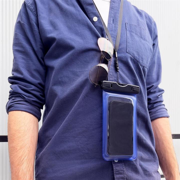 Actual product image Hurtel Waterproof pouch phone bag for swimming pool transparent (Smartphones up to 6.5 inches)