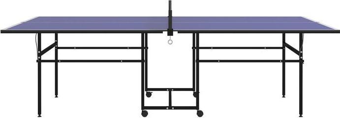 Swisshandel24 Tischtennistisch, klappbar mit Rollen, Outdoor-Indoor, Blau