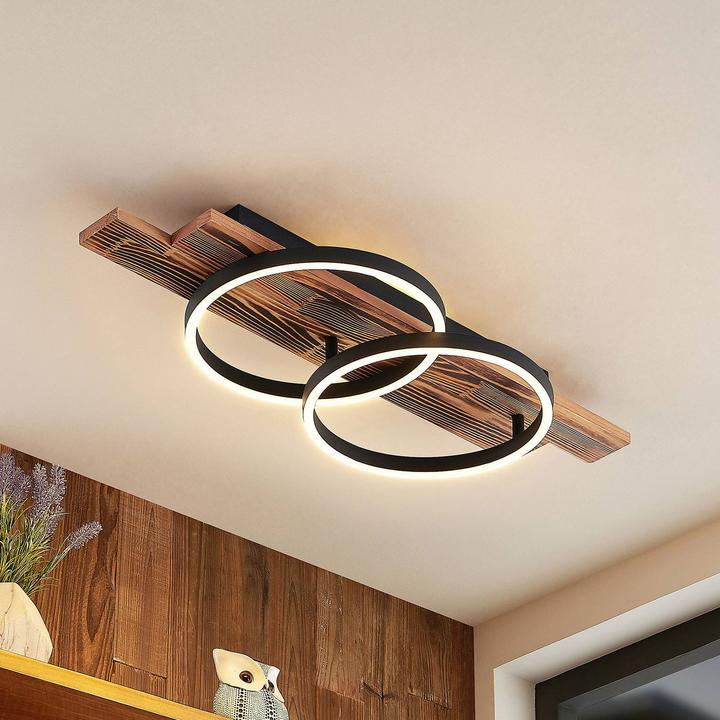 Image du produit Lindby Sentoa Plafonnier à LED, à deux lampes (1200 lm)