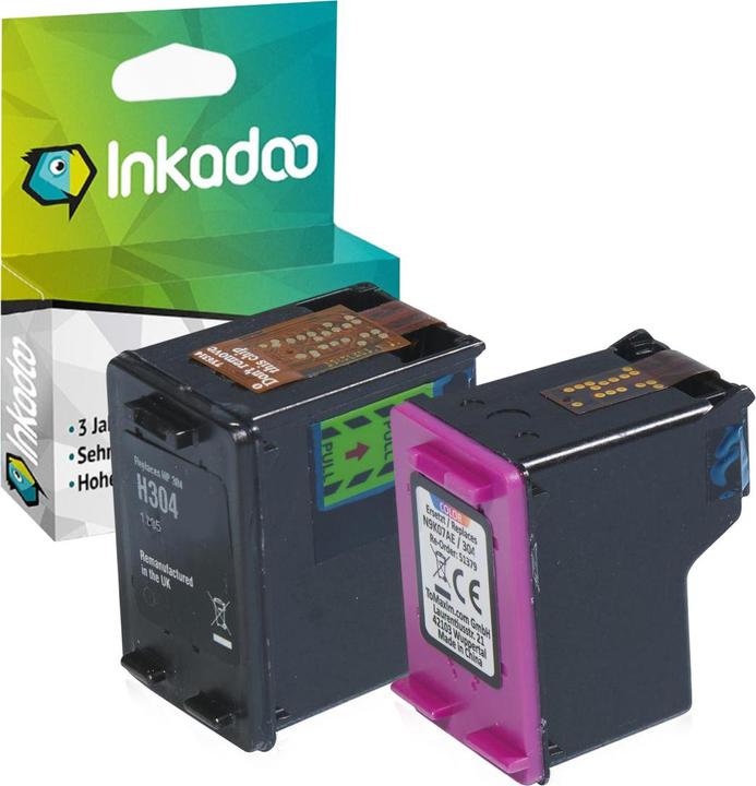 Immagine prodotto Inkadoo Inchiostro compatibile per la cartuccia d'inchiostro HP 304 (FC)