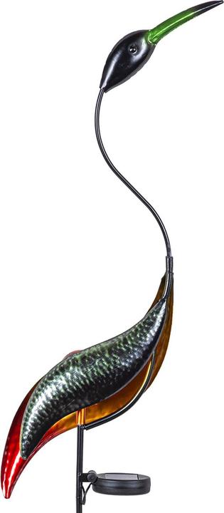 Produktbild HI Solar-LED-Vogel-Gartenstecker: 120cm