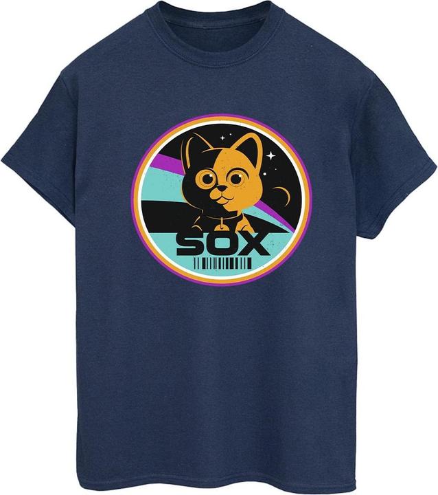 Actual product image Disney Womens/Ladies Lightyear Sox Circle Cotton Boyfriend T-Shirt (XXL)