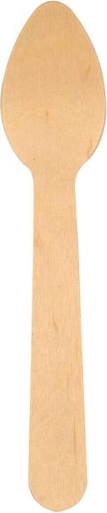 Actual product image Abena Gastro-Line teske, 11cm - brun, birketrae, composterbar - pakke a 100stk (100 x)