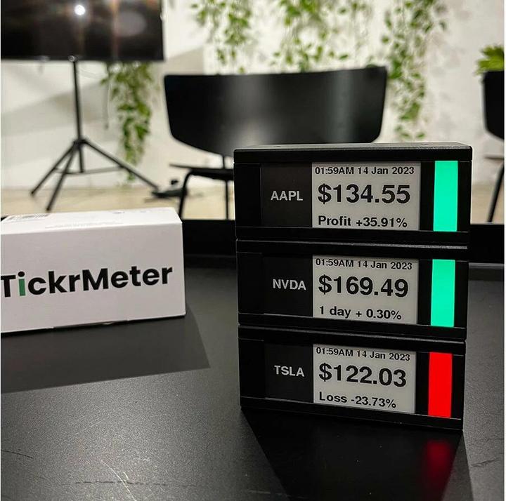 Immagine prodotto TickrMeter Display intelligente per i titoli azionari