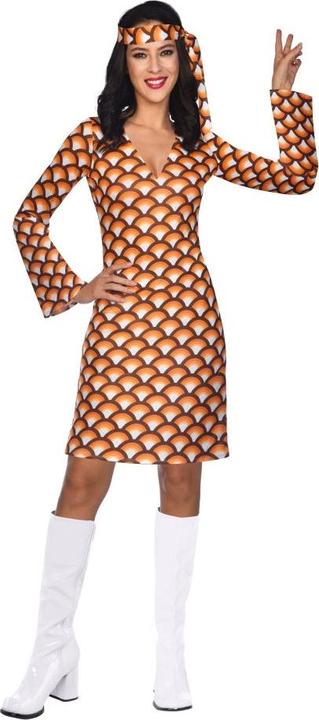 Immagine prodotto Amscan Costume da donna Hippie Girl Cyntia arancione (W34/L36)