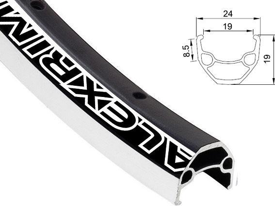 Alexrims En24 Shoetree, sc black, 48 (27.56")