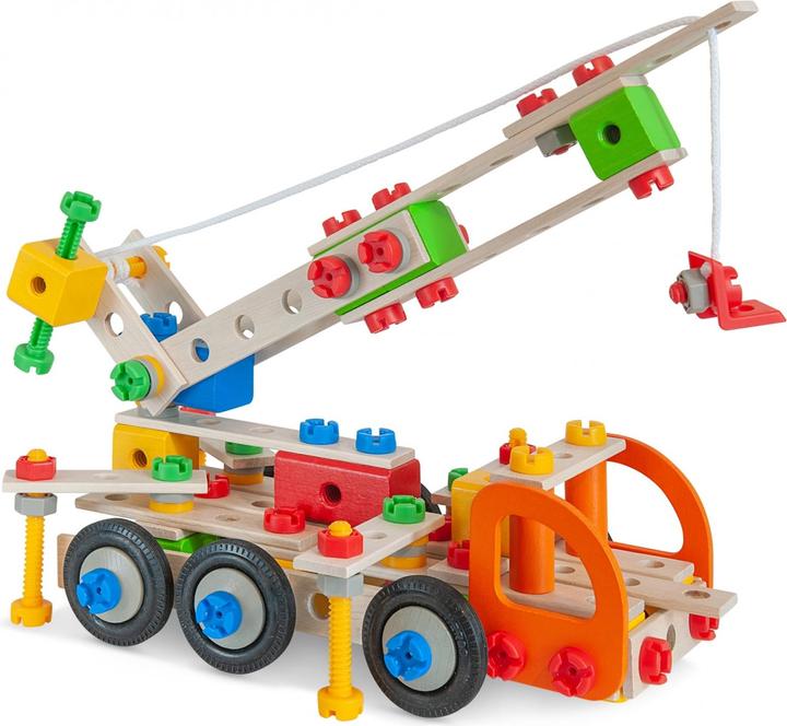 Actual product image Eichhorn Constructor 4in1 Kraanwagen, 170dlg.