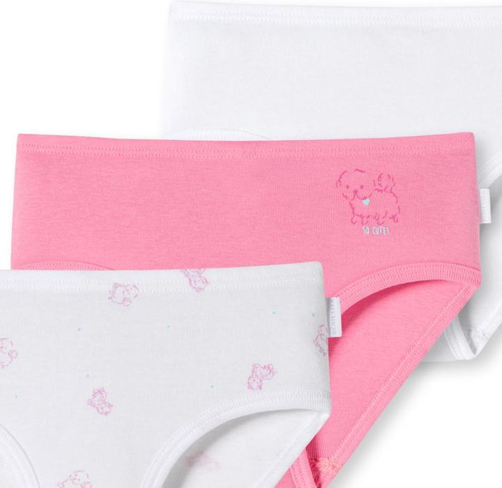 Image du produit Schiesser Lot de 6 slips/caleçons Kids Girls à fines côtes en coton organique (116, paquet de 6)