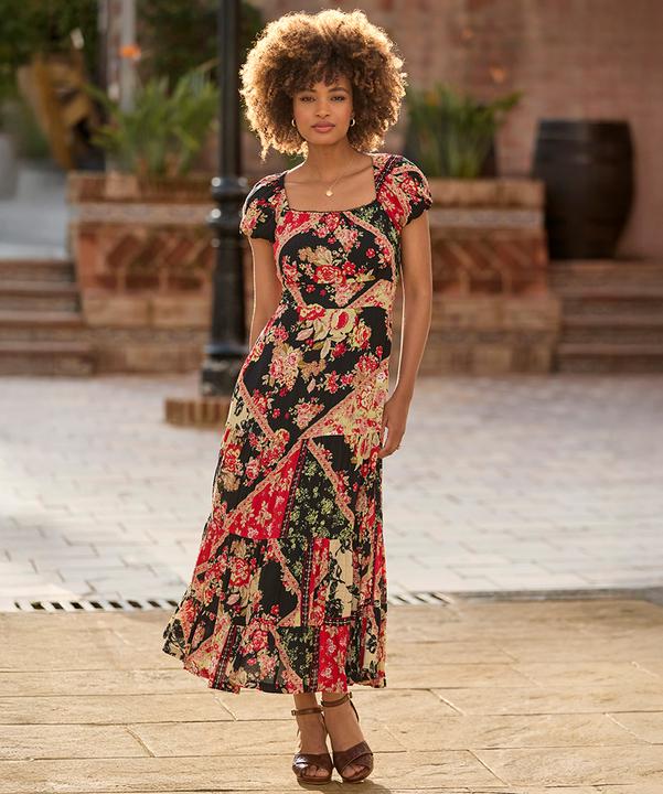 Immagine prodotto Joe Browns Flowy Patchwork Maxi Dress (40)