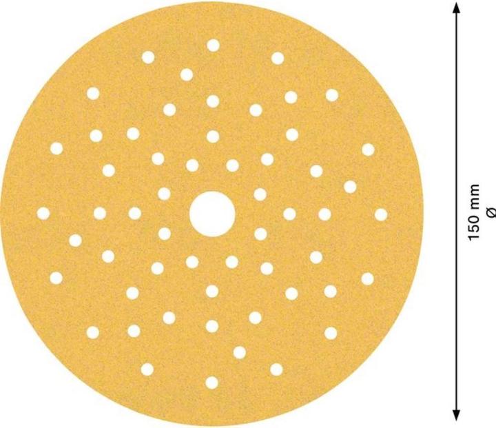 Immagine prodotto Bosch Professional Zubehör Expert C470 Carta vetrata multiforo per levigatrice rotorbitale, 150 mm, G 120, 50 pezzi. (120)