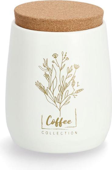 Actual product image Zeller Present Coffee" storage jar with cork lid, 750 ml, metal (0.75 l)