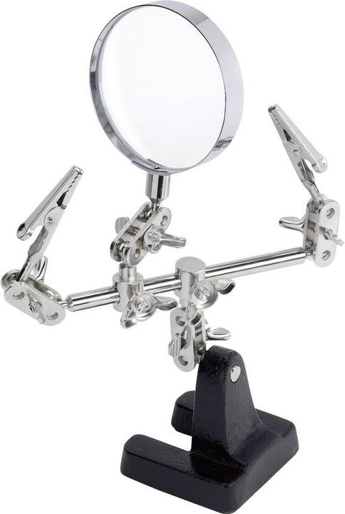 Actual product image Toolcraft Third hand with real glass magnifier