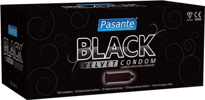 Actual product image Pasante black velvet (144 pcs.)