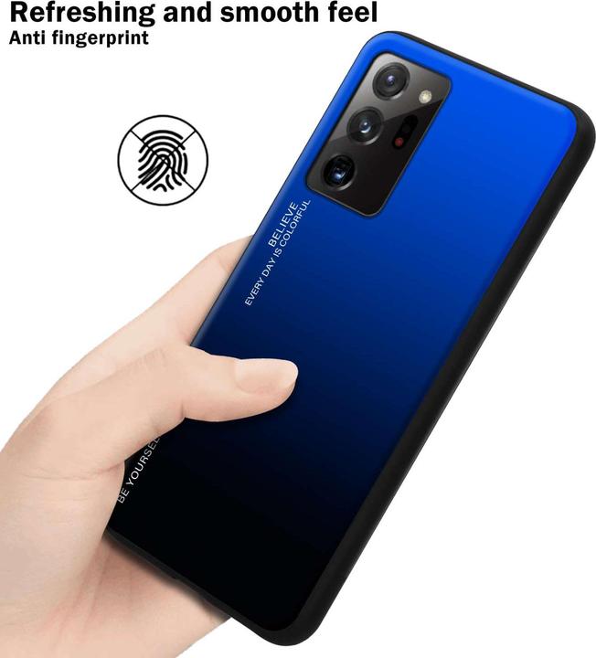 Immagine prodotto Cadorabo Custodia per Samsung Galaxy NOTE 20 ULTRA TPU 2 Farben Glas (Samsung Galaxy Note 20 Ultra)