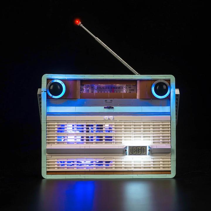 Actual product image BrickBling LED light set for LEGO - Retro Radio (10334)