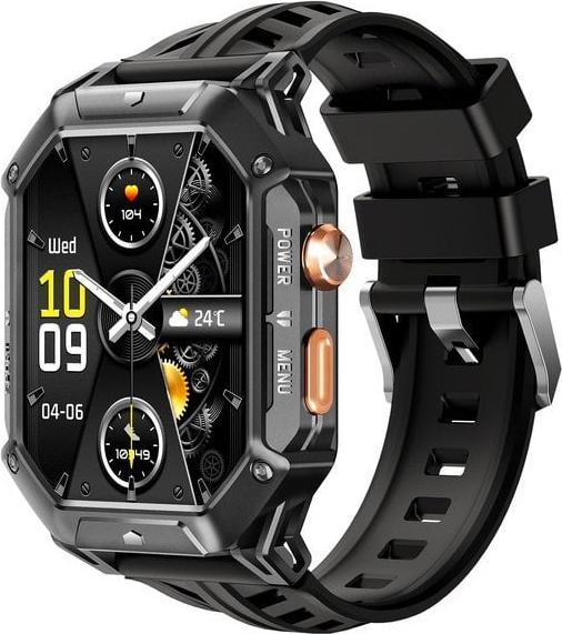 Actual product image Oukitel BT80 (Robust Connected Watch - 2.13" - Call Answer) Black