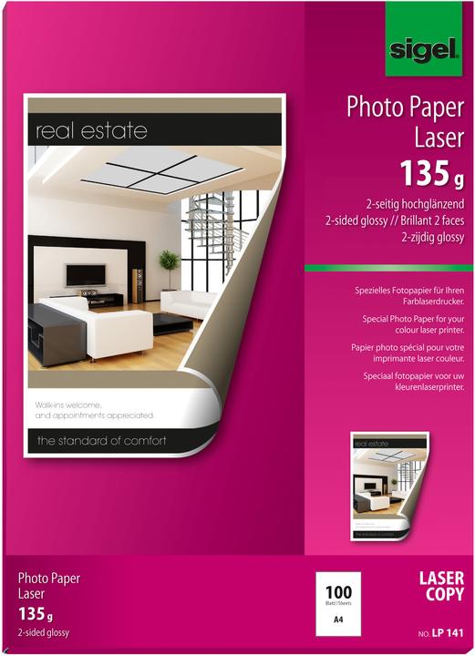 Sigel Laser Fotopapier (135 g/m², A4, 100 x)