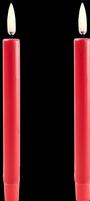 Actual product image Piffany Copenhagen Uyuni - LED mini taper candle 2-pack - Red, Smooth - 1,3x13,8 cm (UL-TA-RE01312-2) (2 x)