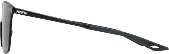 Image du produit 100% Brille Legere Square (Poli Noir Poli, Fumée)