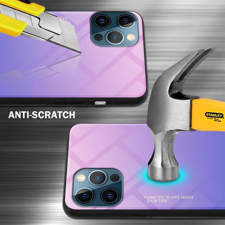 Produktbild Cadorabo TPU 2 Farben Glas Cover (Apple iPhone 12 Pro Max)