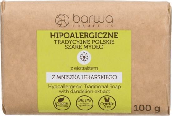 Produktbild Barwa Hue - Hypoallergenic traditional Polish dandelion grey soap - 100ML (Hartseife, 100 ml)